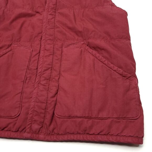 Lucky Brand Puffer Vest Mens Medium Red Polyester Waffle Thermal Lined Outdoors - Picture 3 of 8